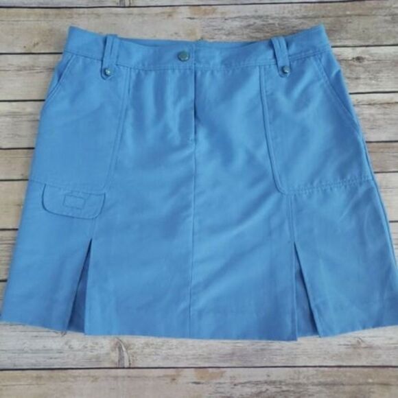 Izod Golf Classix Blue Skort Shorts Skirt Sz 6 womens edgy prep - Picture 1 of 7